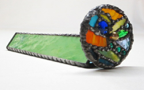 K2 Apple Green Stained Glass Kaleidoscope by Artworks by Linda Carpenter / Daytona Beach Art Works